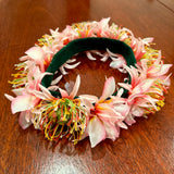 Protea Mix Lei Po'o (Haku Lei)