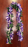 Maile with Orchid and Pikake Lei (60 inch) -Artificial
