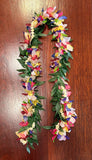 Maile with Orchid and Pikake Lei (60 inch) -Artificial