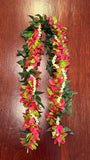 Maile with Orchid and Pikake Lei (60 inch) -Artificial
