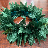 Leather Fern Lei Po'o (Haku Lei)